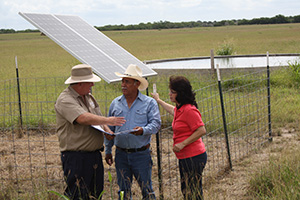 Farmers talking