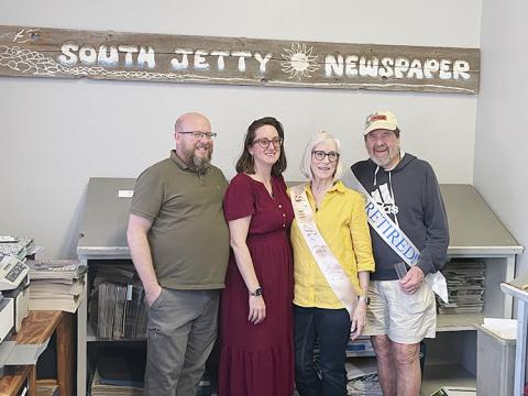 Murray and Mary Judson were honored at an impromptu retirement party on New Year’s Eve, hosted by their daughter and son-in-law Libby and Tom Ryan.