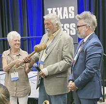 New president accepts gavel